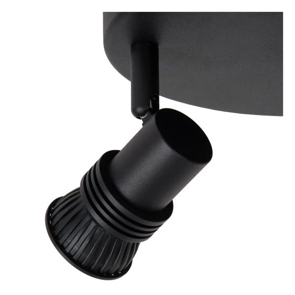 Lucide KIANTI - Ceiling spotlight - Ø 21 cm - 3xGU10 - Black - detail 2